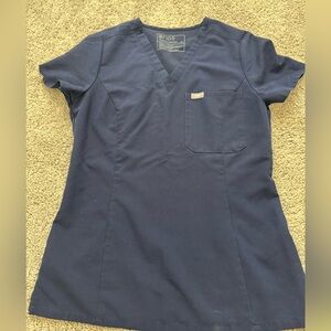 Catarina slim xs navy blue scrub top